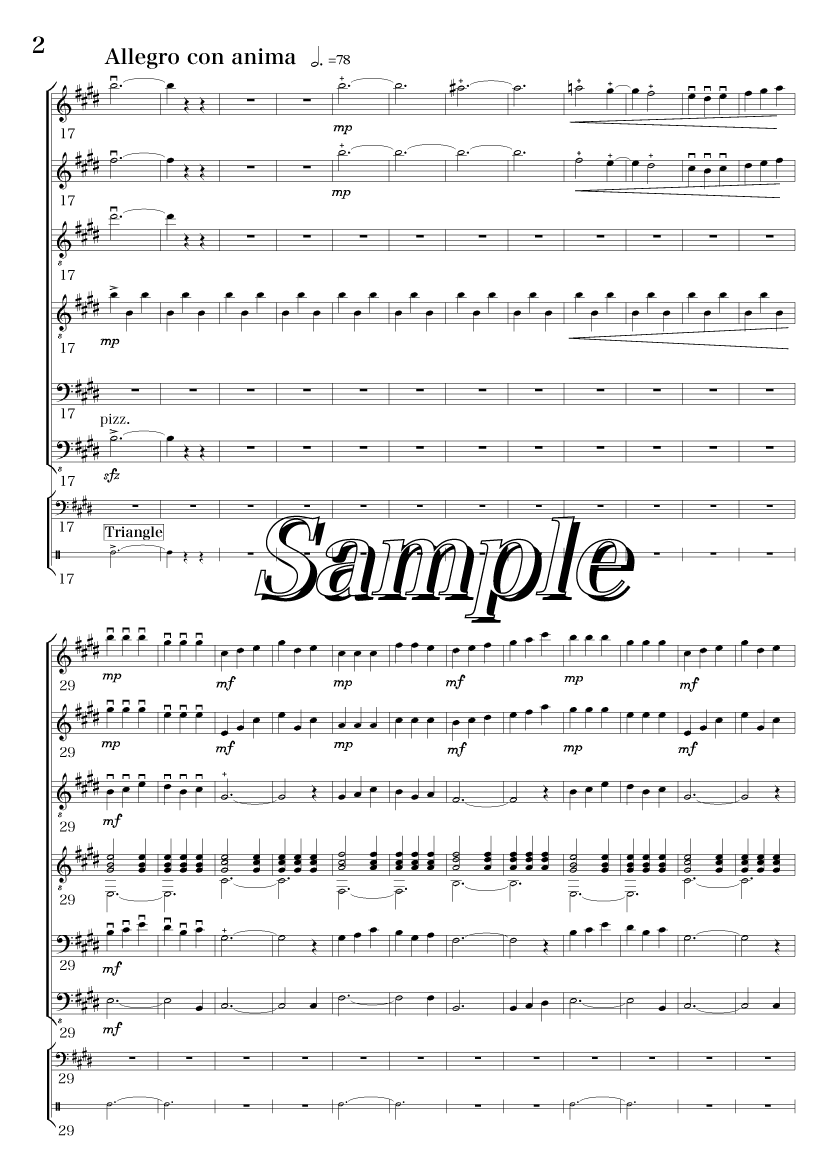 Sample Score